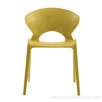 Modern design leisure stacking dining plastic chair